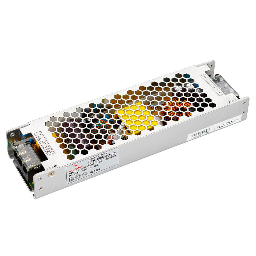 

Блок питания Arlight HTS-150L-Slim 5V 150W IP20 30A 023287, Серый, 023287
