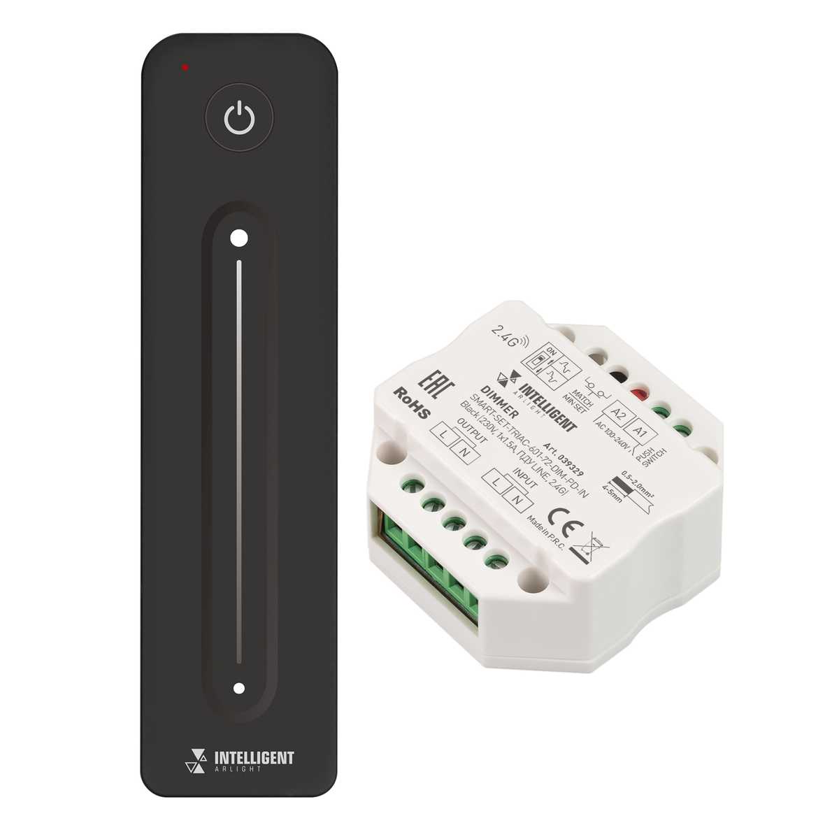 

Диммер Arlight Smart-Set-Triac-601-72-Dim-PD-IN Black 039329, Черный, 039329