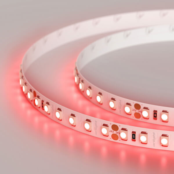 

Светодиодная лента Arlight 9,6W/m 120LED/m 2835SMD красный 5M 008781(2), Белый, 008781(2) RT открытая