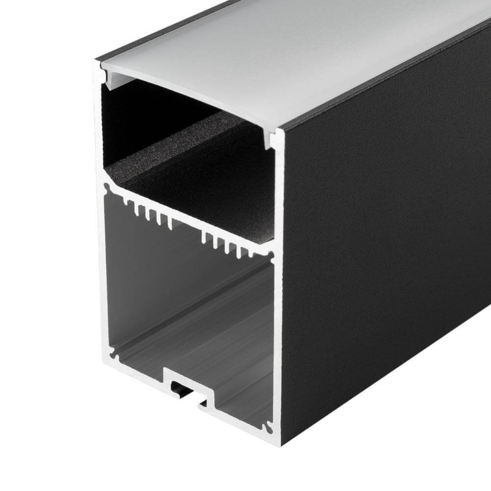 Профиль для ленты  ВамСвет Профиль с рассеивателем Arlight SL-LINE-4970-2500 BLACK+OPAL 027989