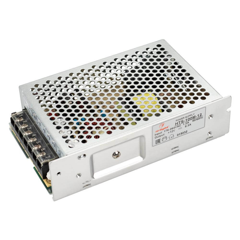 

Блок питания Arlight HTS-100M 12V 100W IP20 8,3A 015032, Серый, 015032