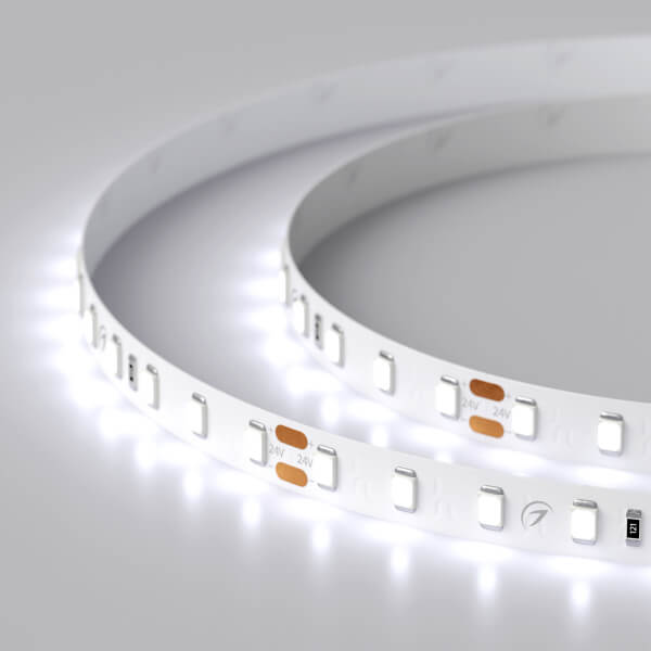 

Светодиодная лента Arlight 10W/m 98LED/m 2835SMD холодный белый 5M 019912(2), 019912(2) RT открытая