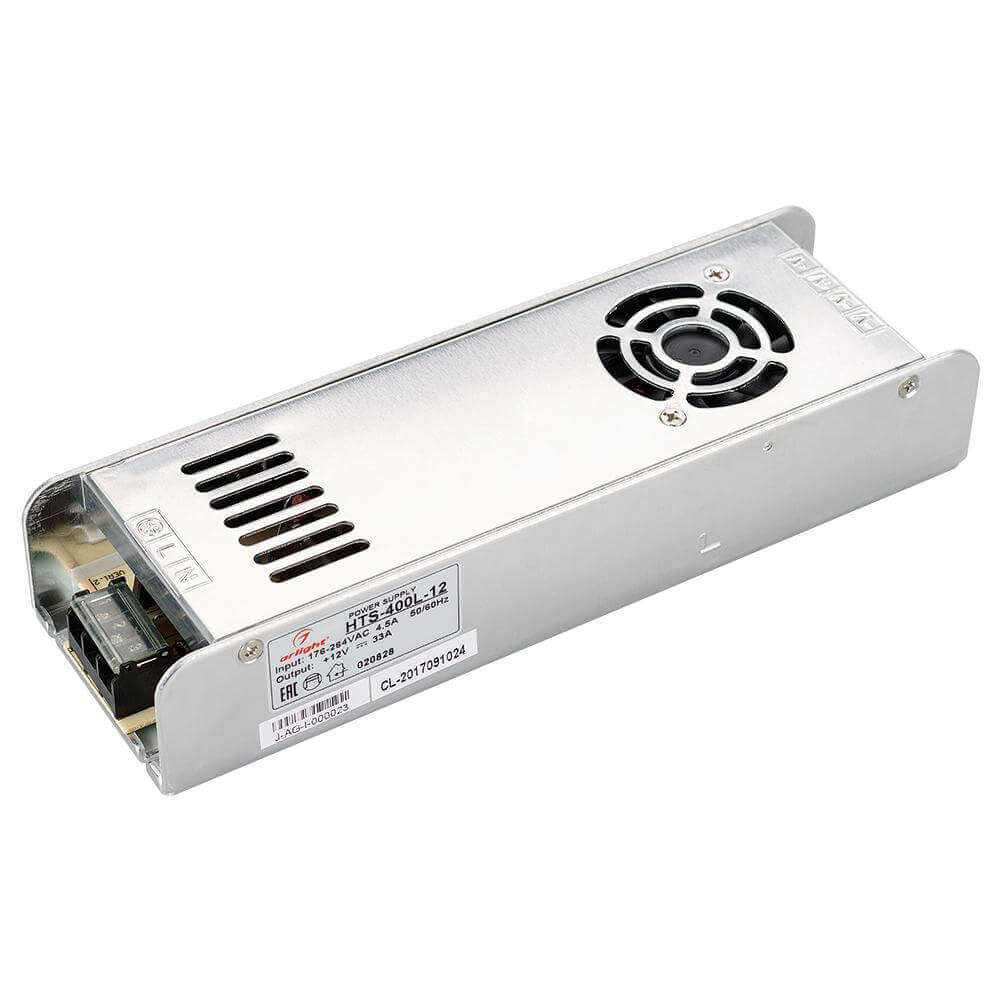 

Блок питания Arlight HTS-400L 12V 400W IP20 33A 020828, Серый, 020828