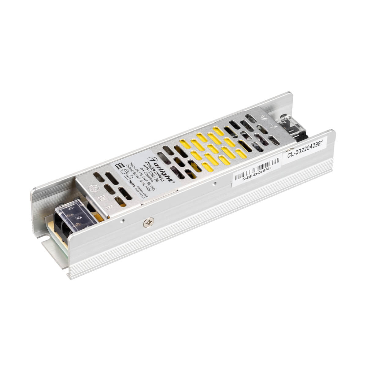 

Блок питания Arlight HTS-100L-24 24V 4.2A 100W 020975(1), Хром, 020975(1)