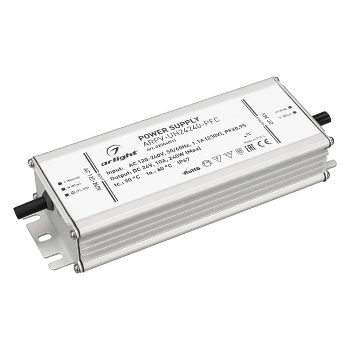 

Блок питания Arlight ARPV-UH24240-PFC 24V 240W IP67 023640(1), Серый, 023640(1) ARPV