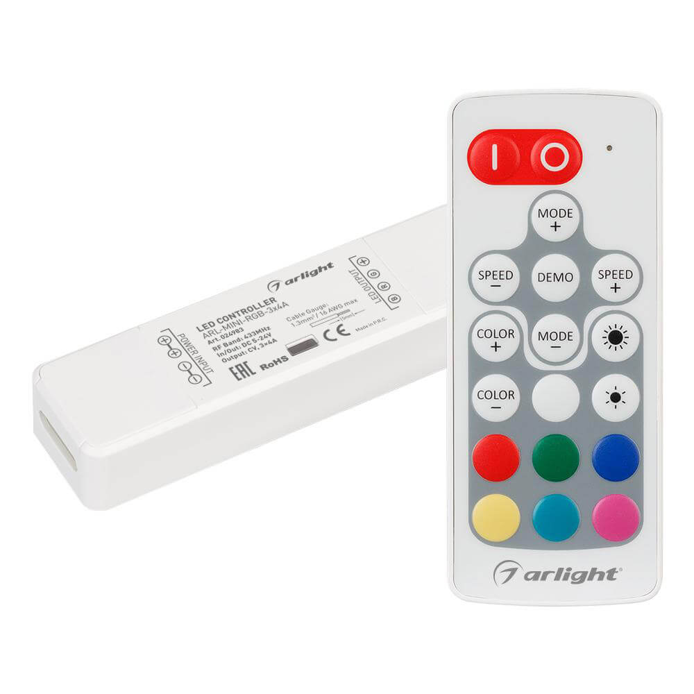 

Контроллер Arlight ARL-Mini-RGB-3x4A 024983, Белый, 024983