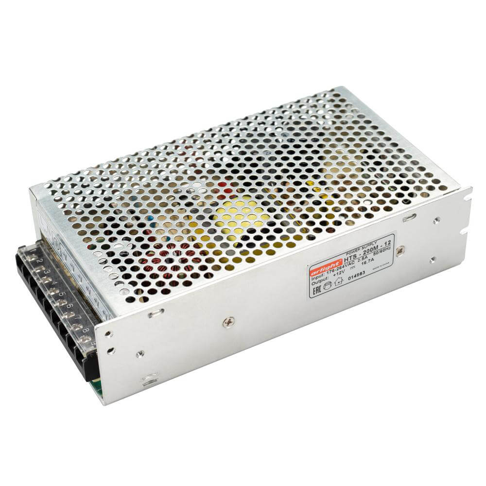 Блоки питания Блок питания Arlight HTS-200M-12 12V 200W IP20 16,7A 014983