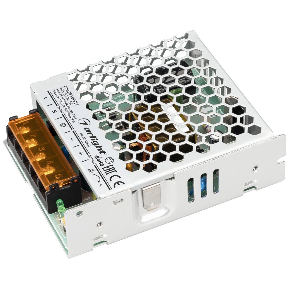 

Блок питания Arlight ARS-50-24-FA 24V 53W IP20 2,2A 027325(1), Серый, 027325(1) AR-FA
