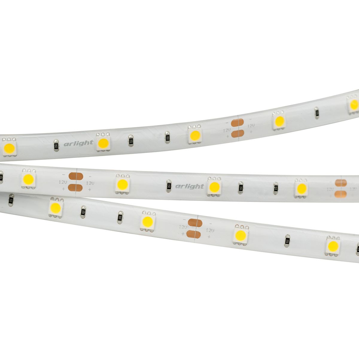 

Светодиодная влагозащищенная лента Arlight 7,2W/m 30LED/m 5060SMD холодный белый 5M RTW-SE-B30-10mm 12V White6000 014693(2), 014693(2) RTW герметичная
