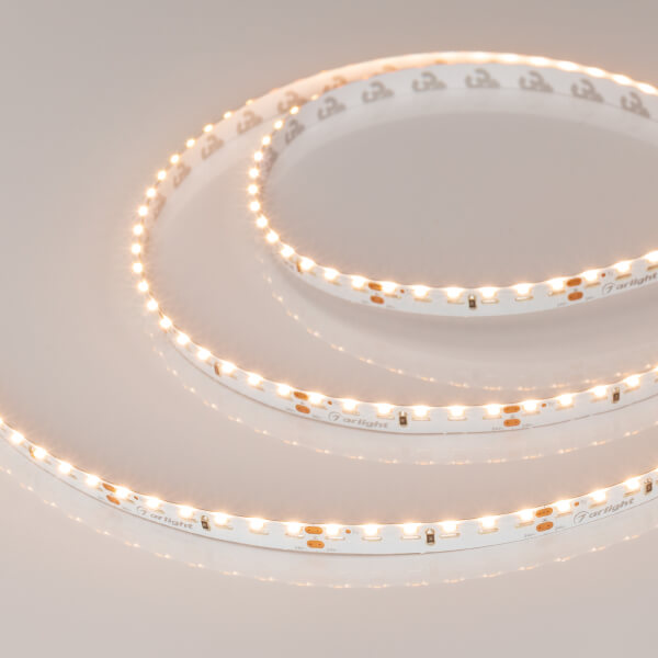 

Светодиодная лента Arlight 9,6W/m 120LED/m 3014SMD теплый белый 5M 024460(2), 024460(2) RS боковая открытая