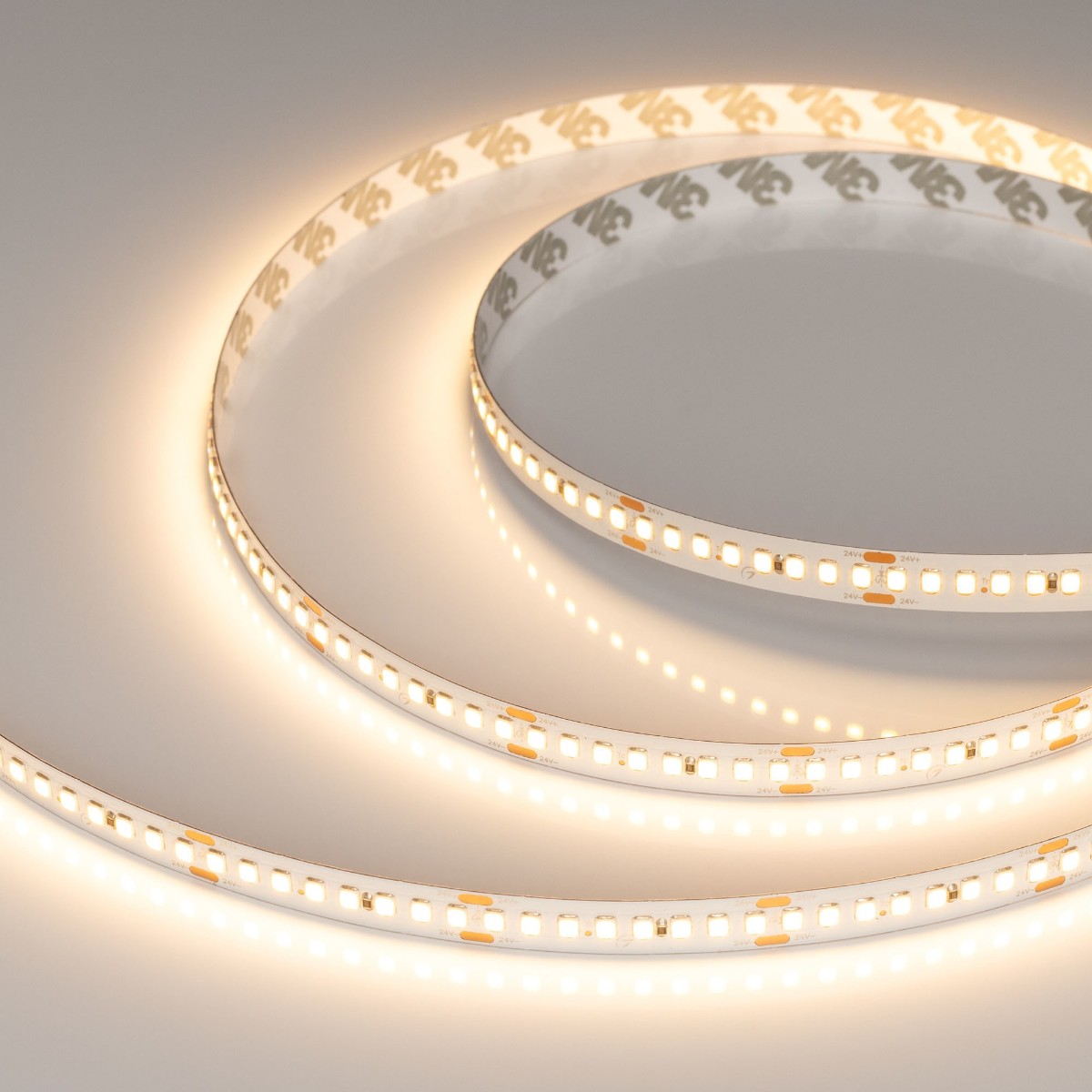 

Светодиодная лента Arlight 17,6W/m 192LED/m 2835SMD теплый белый 5M RT-A192-10mm 24V Warm2700 038776, 038776 RT открытая