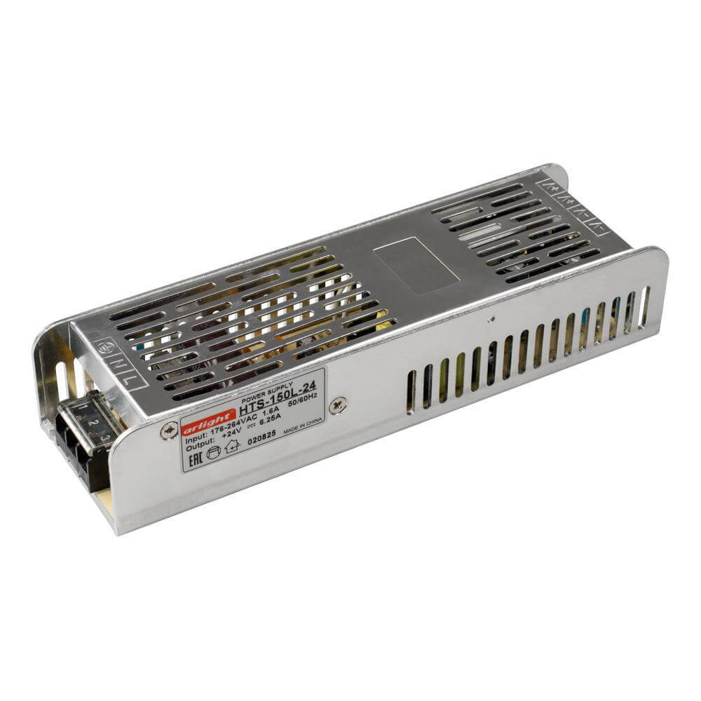 

Блок питания Arlight HTS-150L 24V 150W IP20 6,25A 020825, Серый, 020825