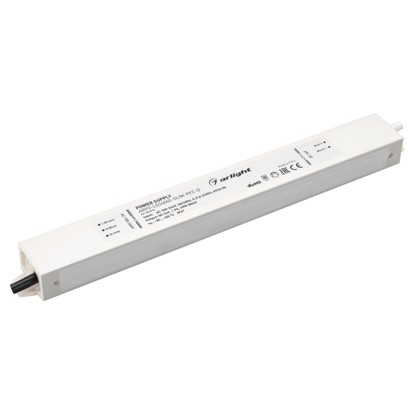 

Блок питания Arlight ARPV-LG24045-SLIM-PFC-D 24V IP67 1.9A 031719, Белый, 031719