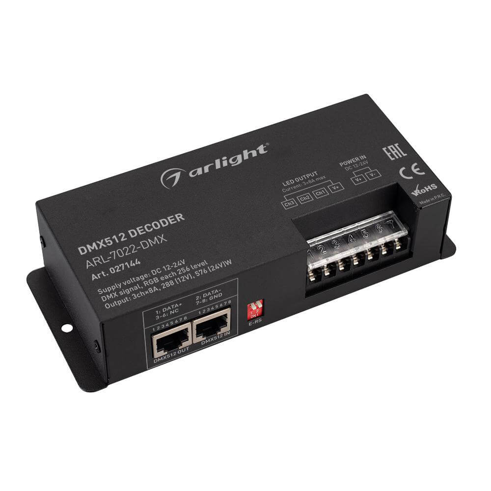 

Декодер Arlight ARL-7022-DMX 027144, Черный, 027144