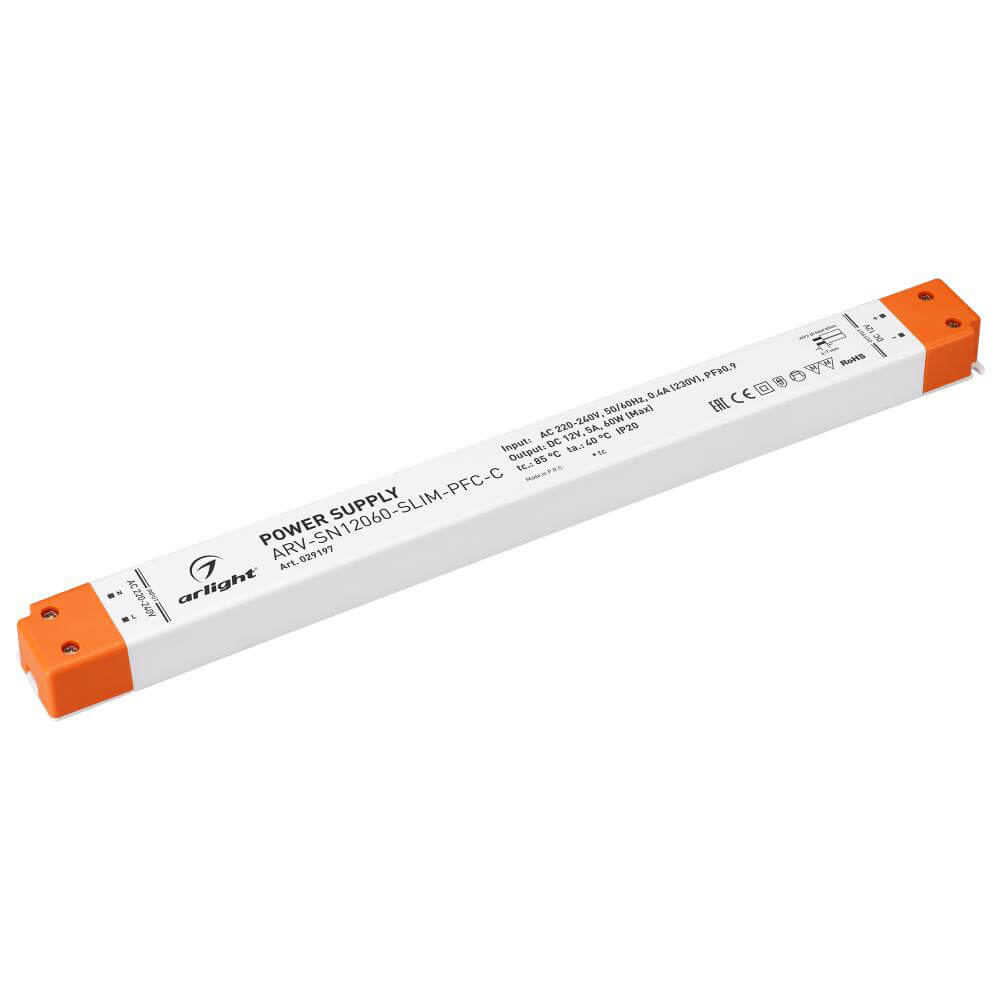 

Блок питания Arlight, Белый, 029197 ARV-SN-Slim