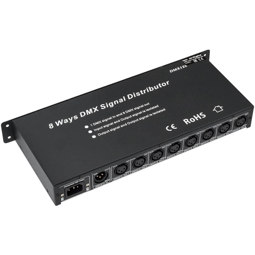 

Распределитель Arlight LN-DMX-8CH 019502, Черный, 019502