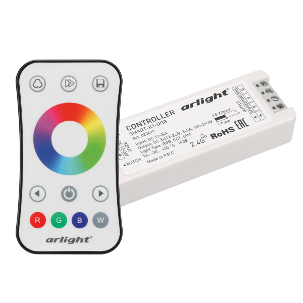 

Контроллер Arlight Smart-RGB-SET-Ring 034807, Белый, 034807 Smart-RGB-SET-Ring