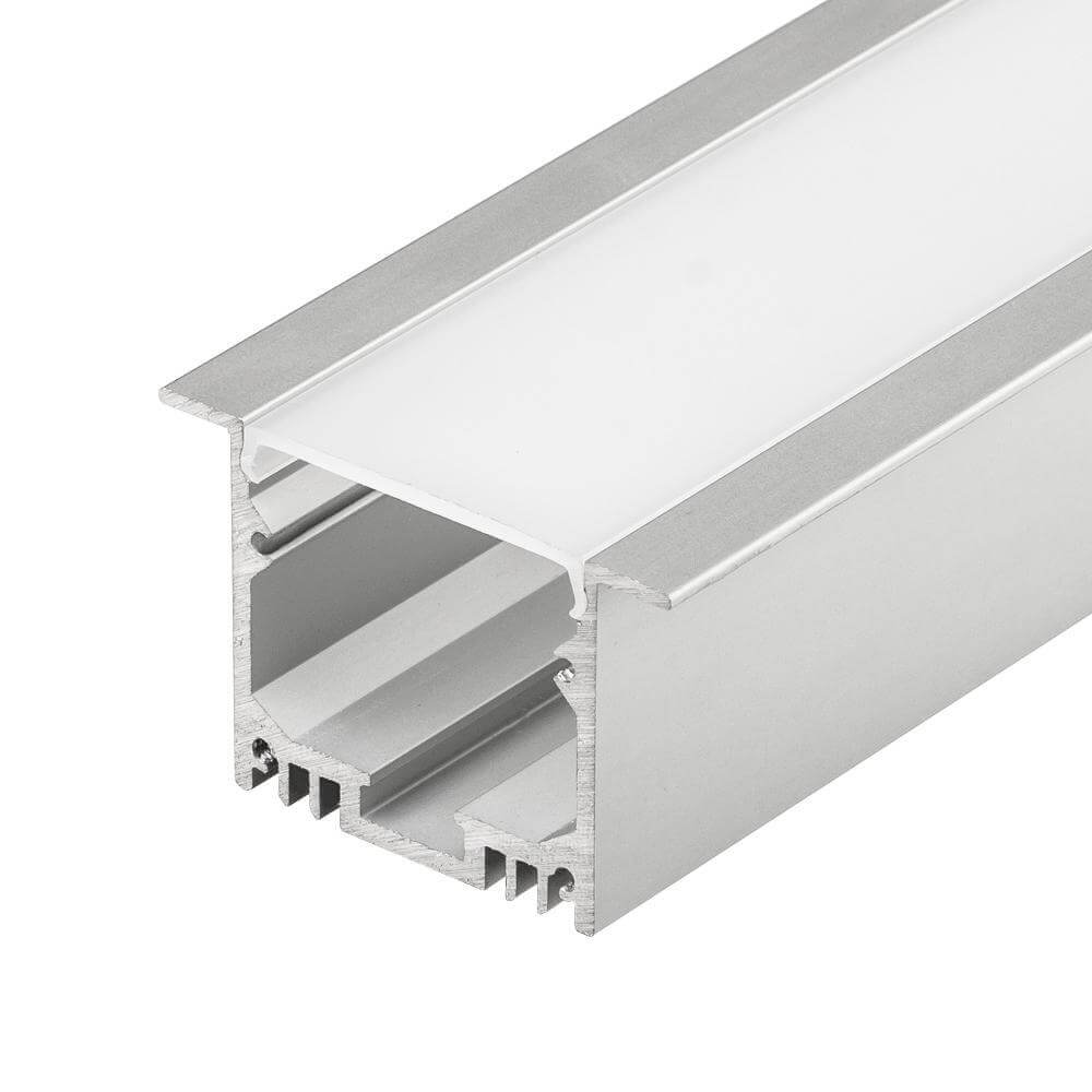 

Профиль с рассеивателем Arlight SL-LINIA49-F-2500 ANOD+OPAL 020469, Серый, 020469