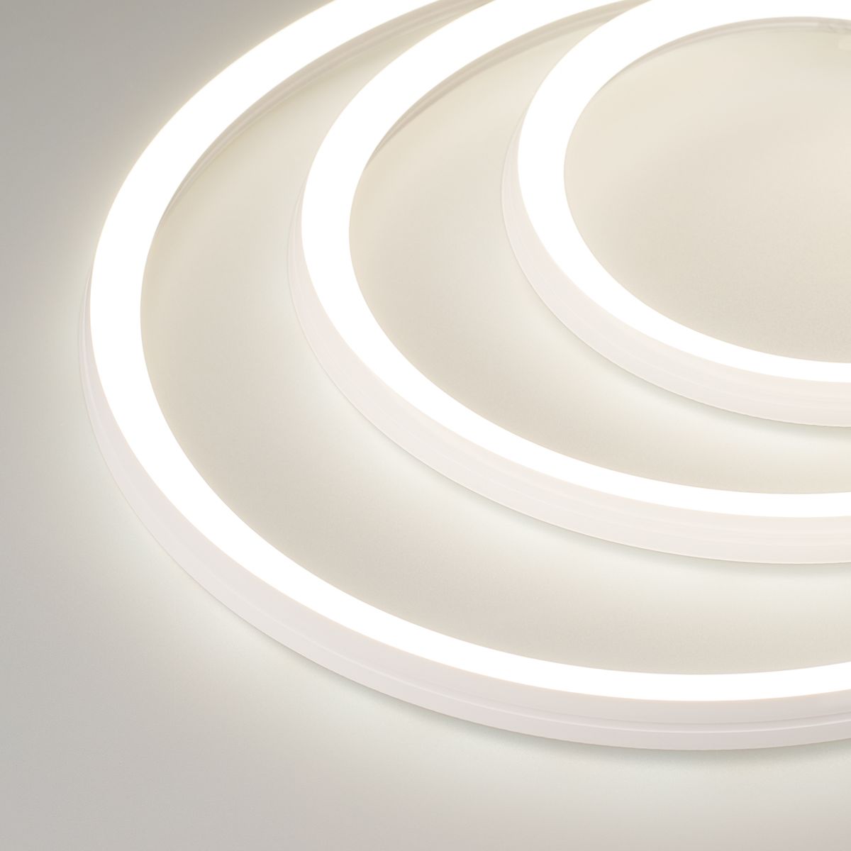 

Гибкий неон Arlight 7,2W/m 168LED/m 2835SMD дневной белый 5M Moonlight-3D-A168-15x15mm 24V Day4500 038787, 038787 Moonlight