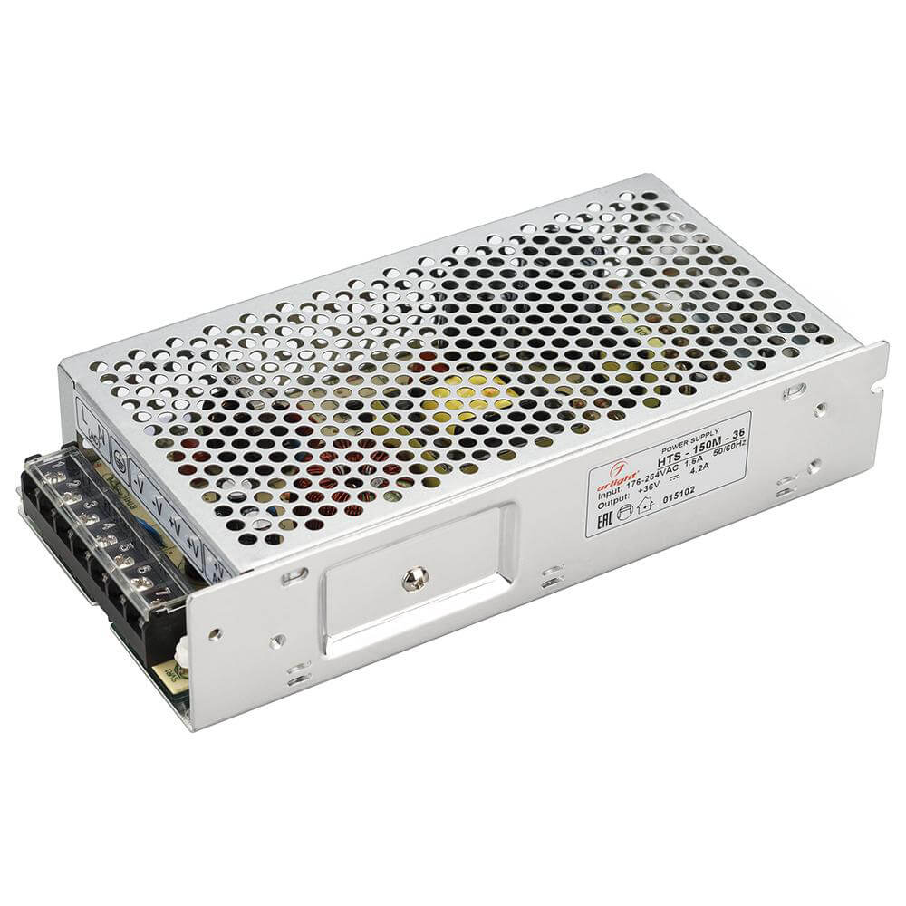 

Блок питания Arlight HTS-150M-36 36V 150W IP20 4,2A 015102, Серый, 015102 HTS-M