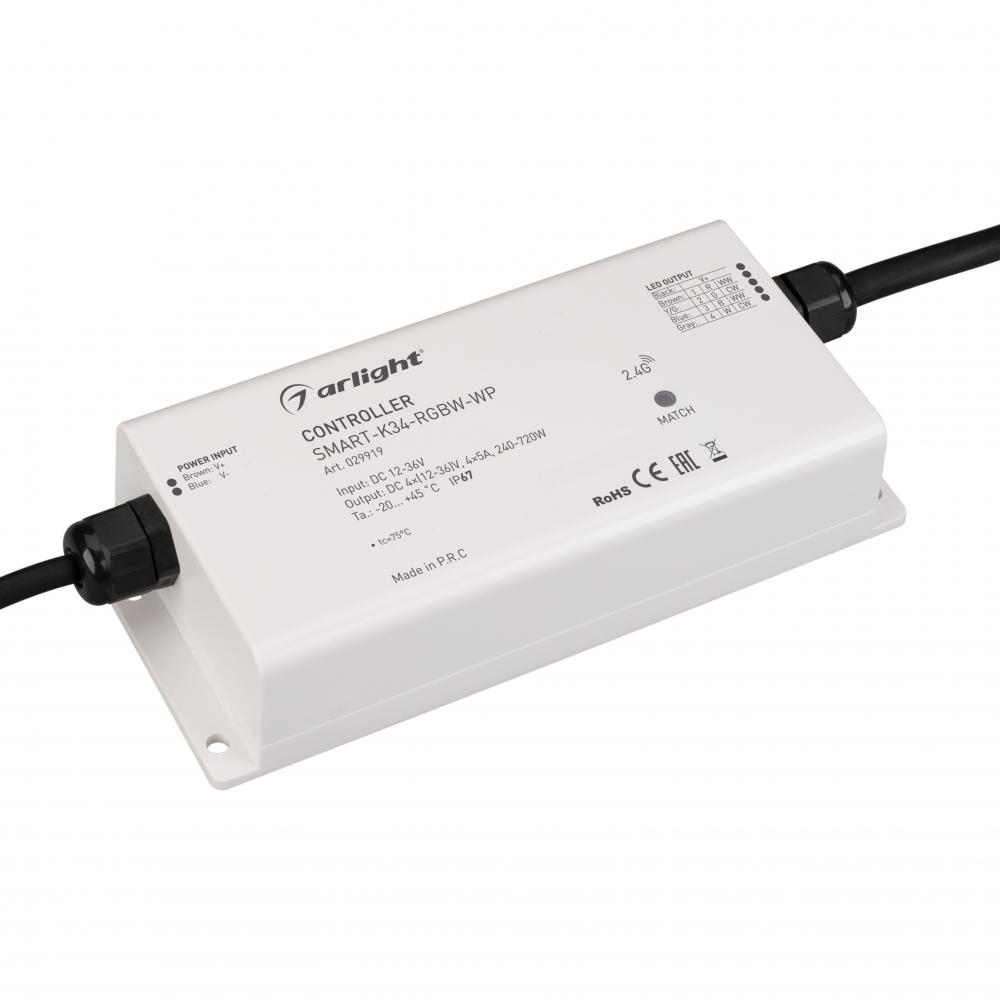 

Контроллер Arlight Smart-K34-RGBW-WP 029919, Белый, 029919