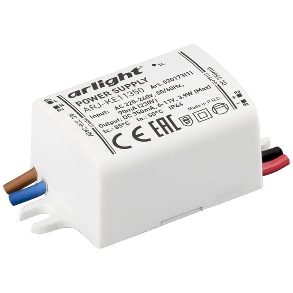 

Драйвер Arlight ARJ-KE11350 6-11V 3,9W IP44 0,35A 020173(1), Белый, 020173(1) ARJ-KE