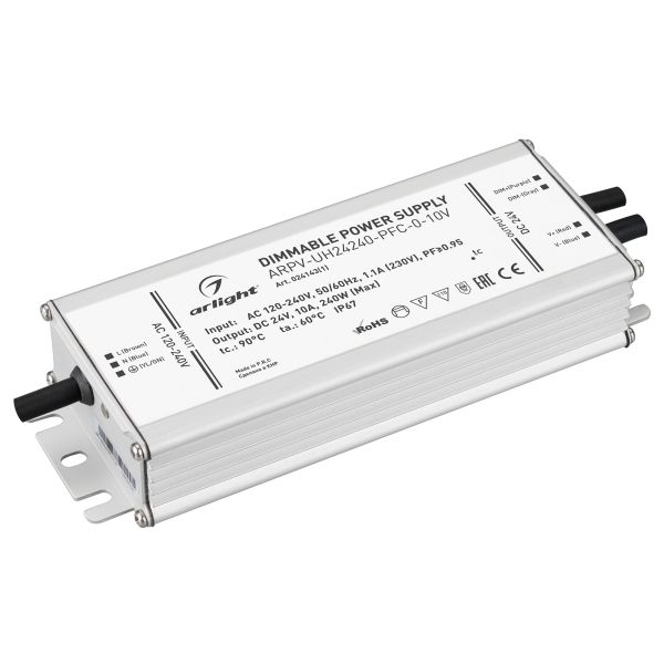 

Блок питания Arlight ARPV-UH24240-PFC-0-10V 24V 240W IP67 10A 024143(1), Серый, 024143(1) ARPV-UH-PFC-0-10V ()