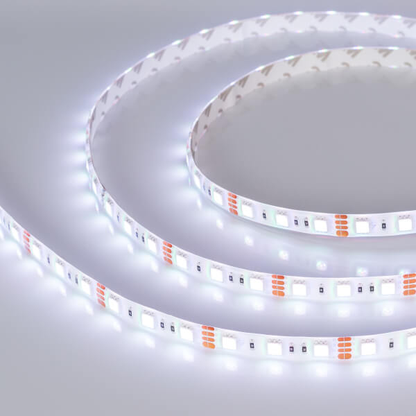 

Светодиодная влагозащищенная лента Arlight 14,4W/m 60LED/m 5060SMD разноцветный 5M 014618(2), Белый, 014618(2) RTW герметичная