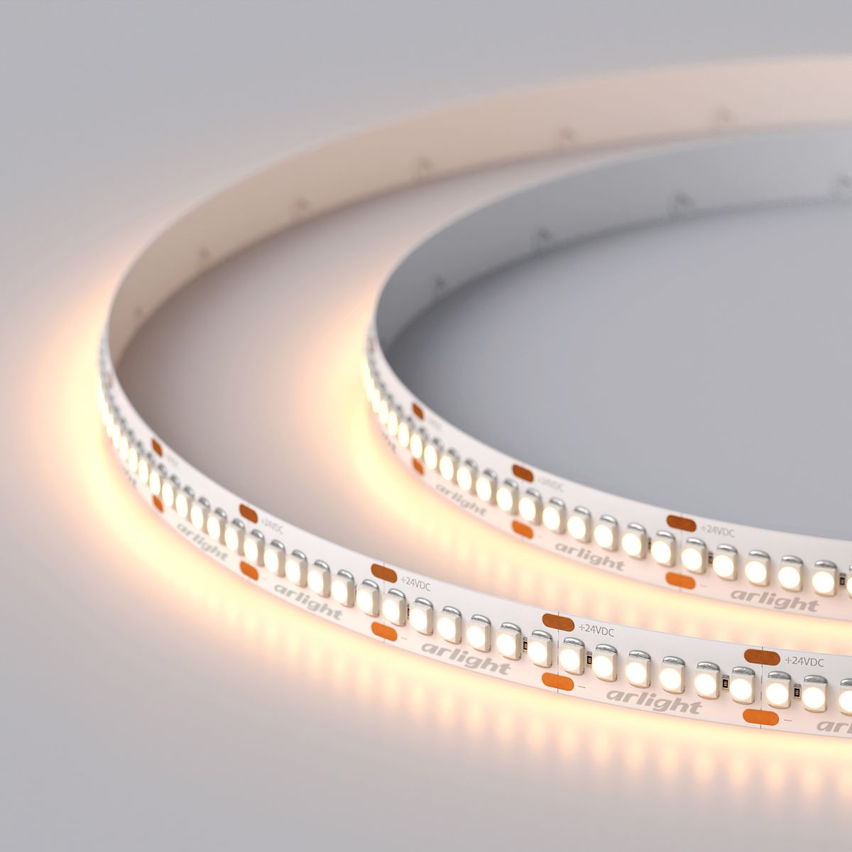 

Светодиодная лента Arlight 19,2W/m 240LED/m 3528SMD теплый белый 5M RT-A240-10mm 24V Warm2700 017428(1), 017428(1) RT открытая