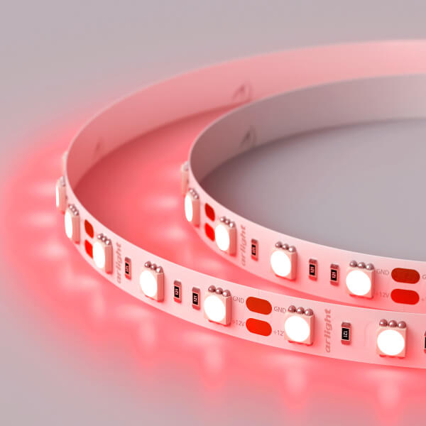 

Светодиодная лента Arlight 14,4W/m 60LED/m 5060SMD красный 5M 012343(2), Белый, 012343(2) RT открытая