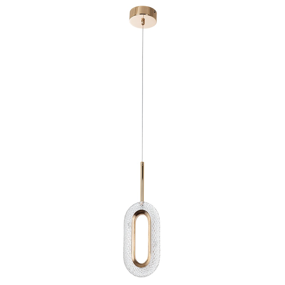 

Подвесной светодиодный светильник Arte Lamp OVALE A2489SP-1GO, Золотой, A2489SP-1GO OVALE