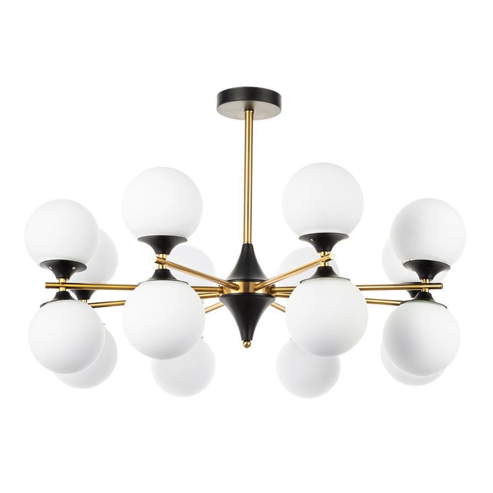 

Подвесная люстра Arte Lamp Mimosa A3649PL-16PB, Белый, A3649PL-16PB Mimosa
