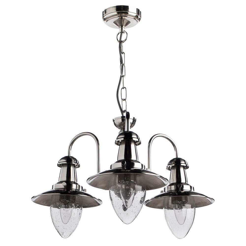 

Подвесная люстра Arte Lamp Fisherman A5518LM-3SS, Серебро, A5518LM-3SS Fisherman Silver