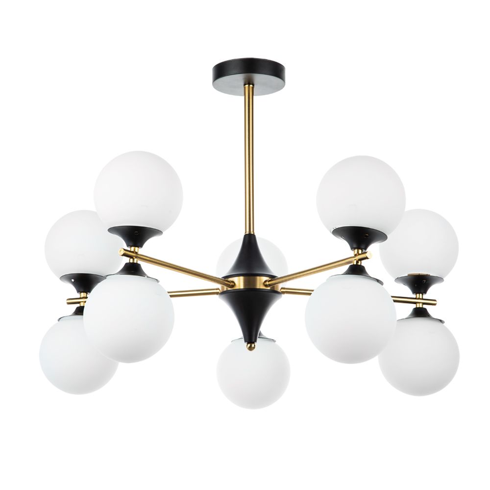 

Подвесная люстра Arte Lamp Mimosa A3649PL-10PB, Белый, A3649PL-10PB Mimosa