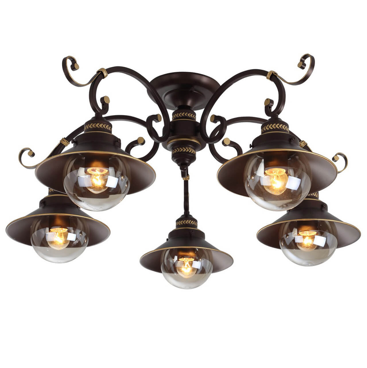 

Потолочная люстра Arte Lamp 7 A4577PL-5CK, Коричневый, A4577PL-5CK 7 Brown