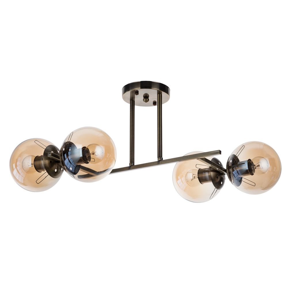

Потолочная люстра Arte Lamp Ornella A4059PL-4AB, Янтарный, A4059PL-4AB Ornella