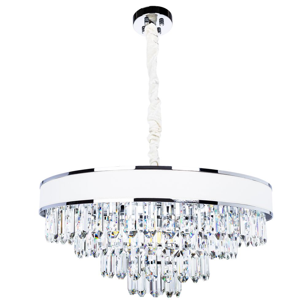 

Подвесная люстра Arte Lamp Diadem A1002LM-8CC, Белый, A1002LM-8CC Diadem
