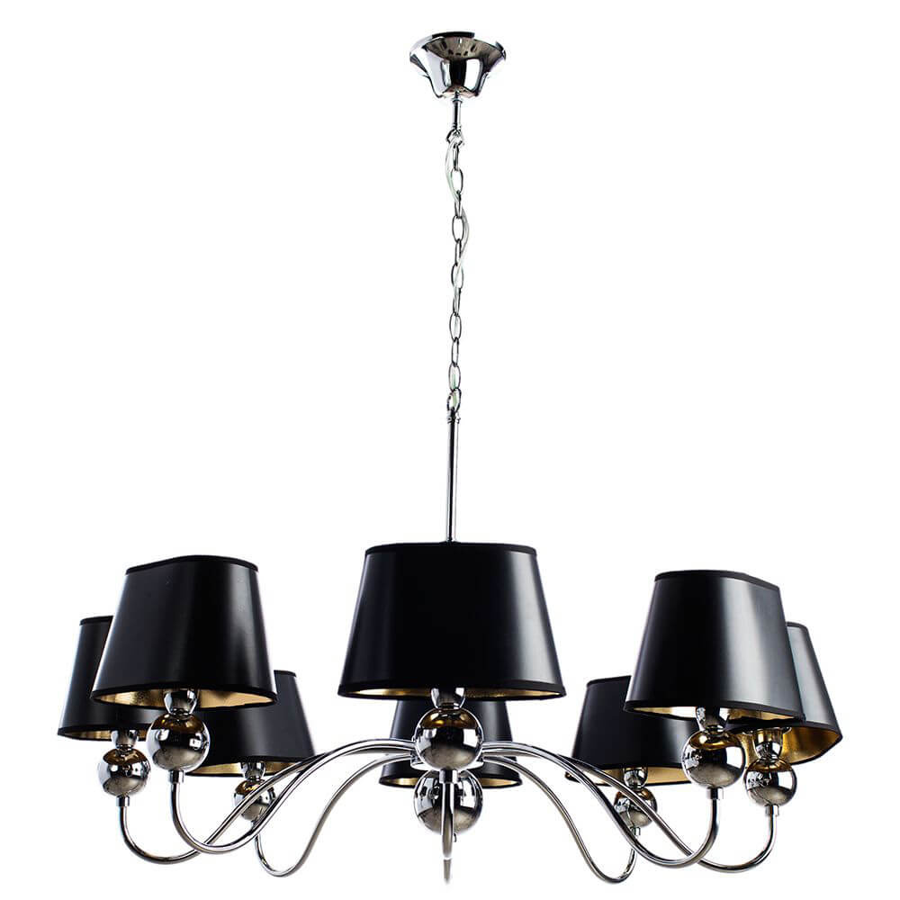 

Подвесная люстра Arte Lamp Turandot A4011LM-8CC, Черный, A4011LM-8CC Turandot