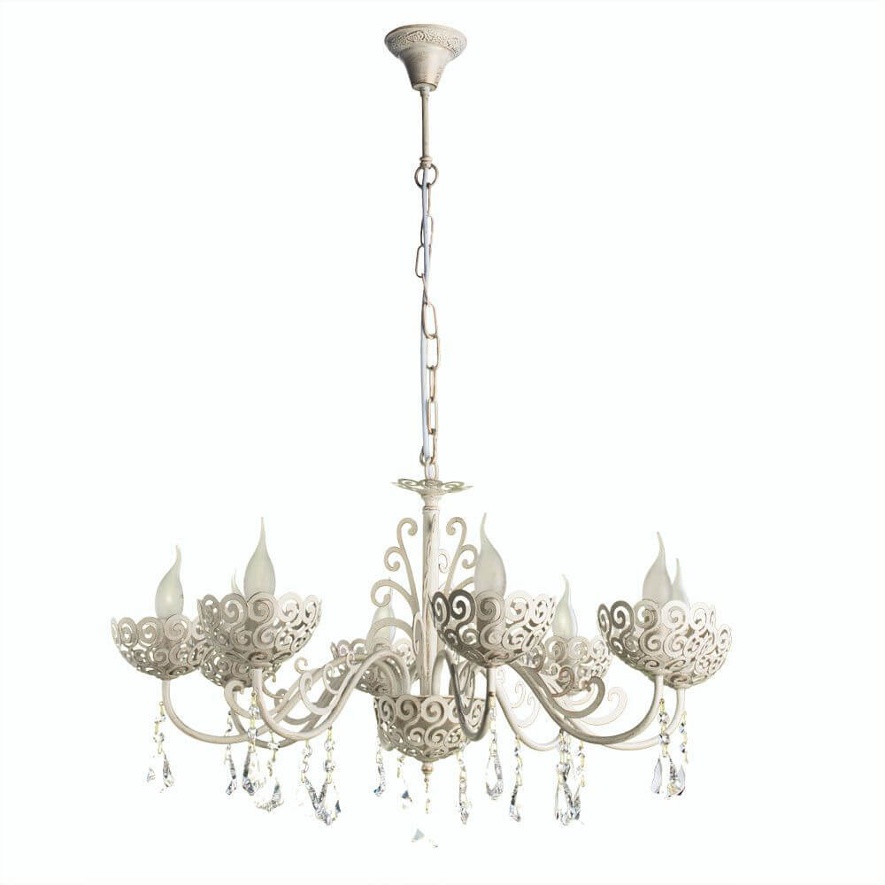 

Люстра Arte Lamp, Белый, A4554LM-8WG Fleece