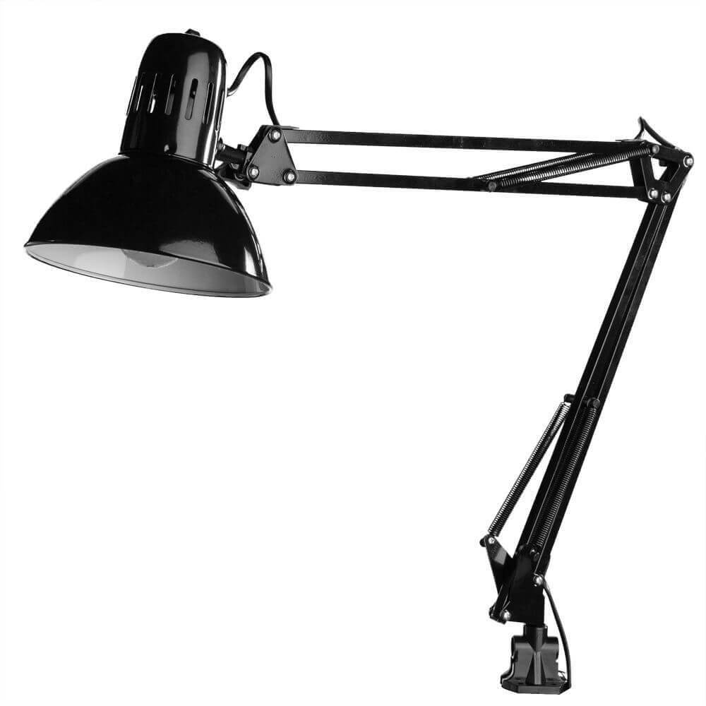 На струбцине  ВамСвет Настольная лампа Arte Lamp Senior A6068LT-1BK