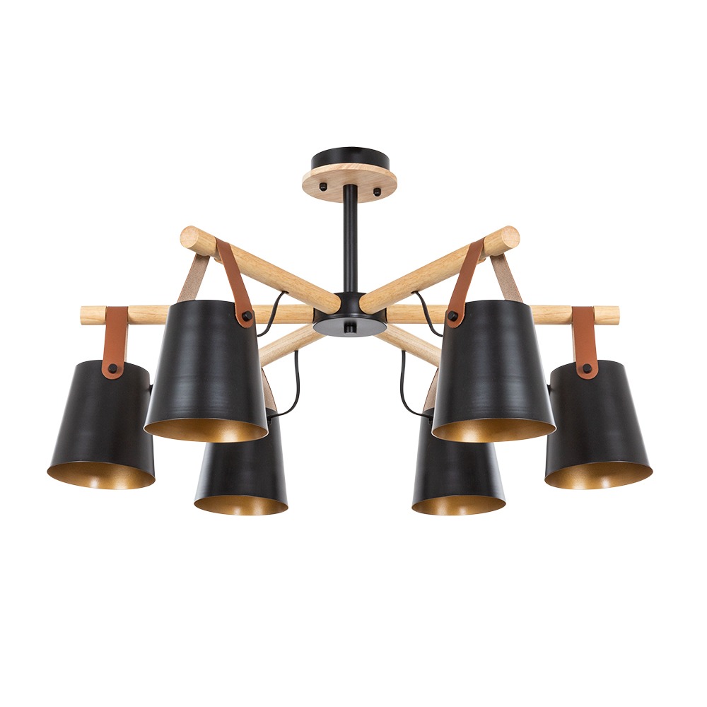 

Потолочная люстра Arte Lamp THOMAS A7032PL-6BK, Дерево, A7032PL-6BK THOMAS