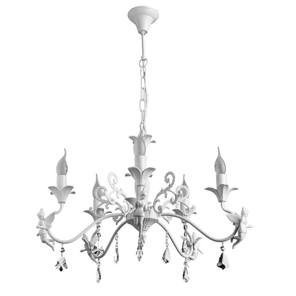 

Подвесная люстра Arte Lamp Angelina A5349LM-5WH, Белый, A5349LM-5WH Angelina