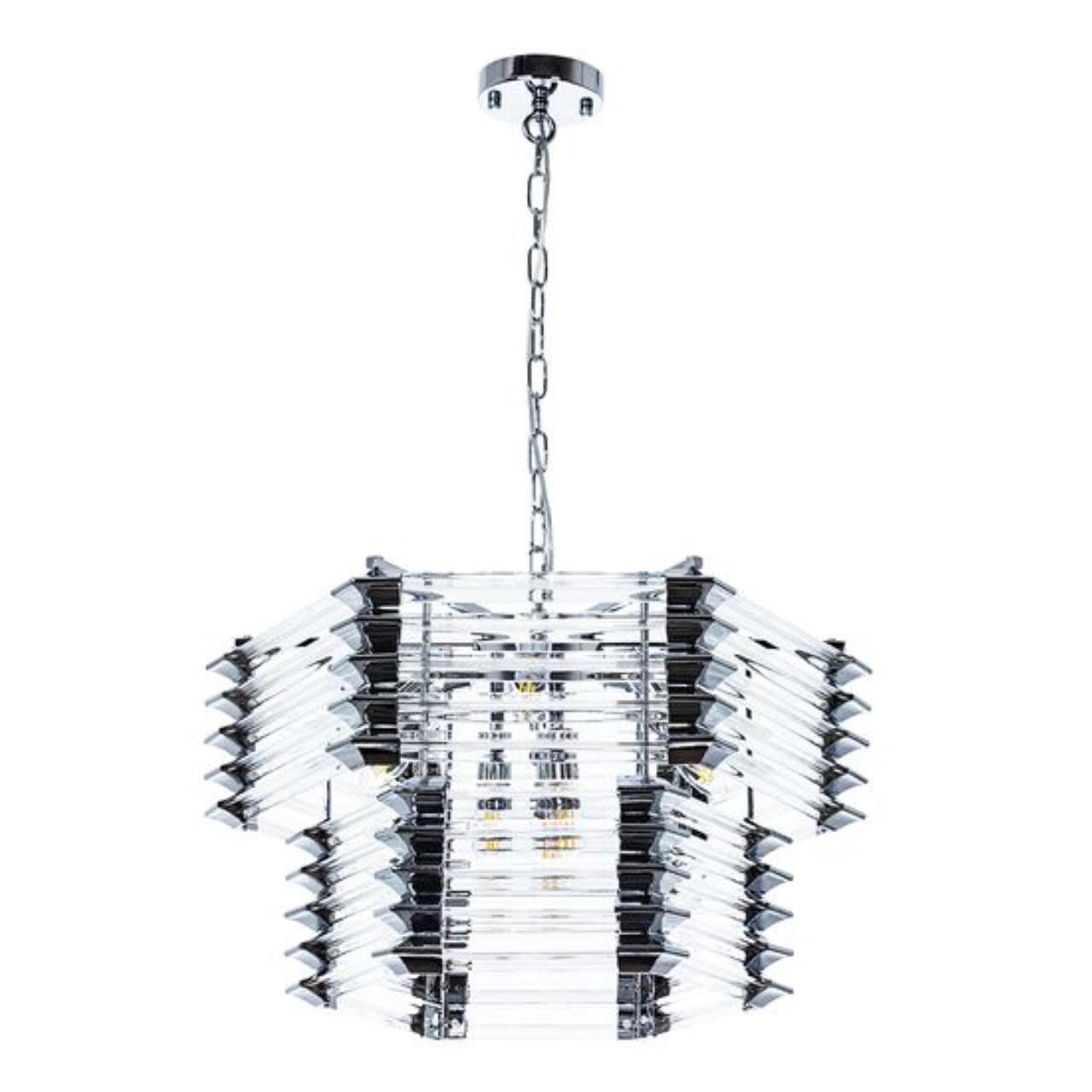 

Подвесная люстра Arte Lamp Caravaggio A1059SP-9CC, Хром, A1059SP-9CC Caravaggio
