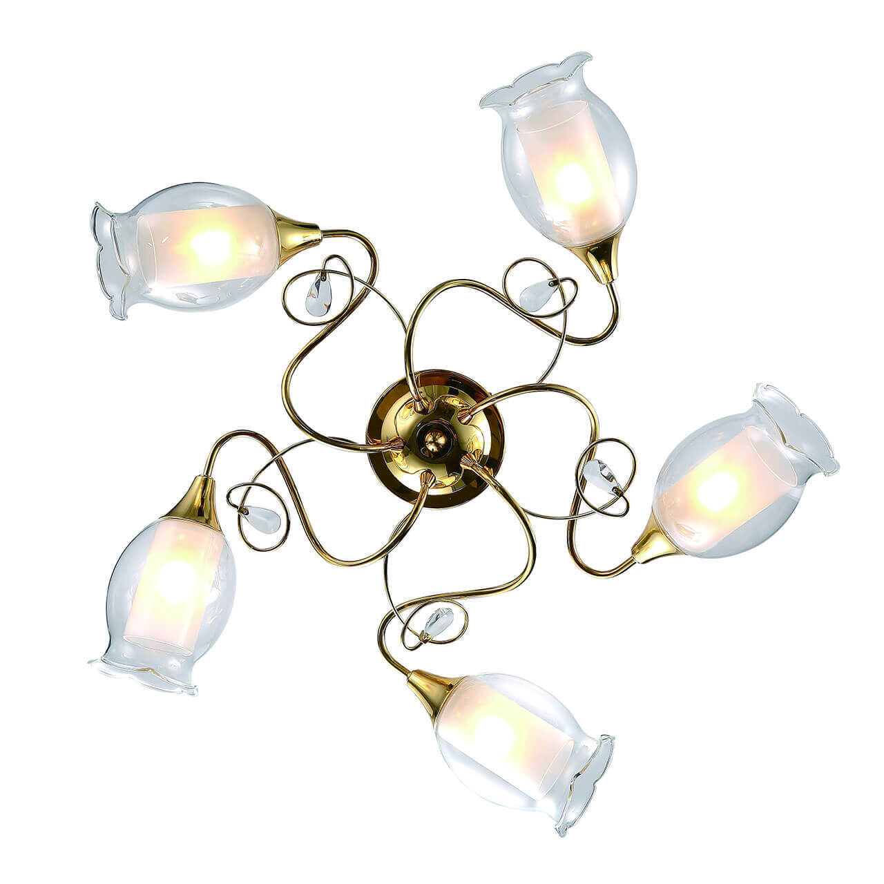 

Потолочная люстра Arte Lamp Mughetto A9289PL-5GO, Белый, A9289PL-5GO Mughetto