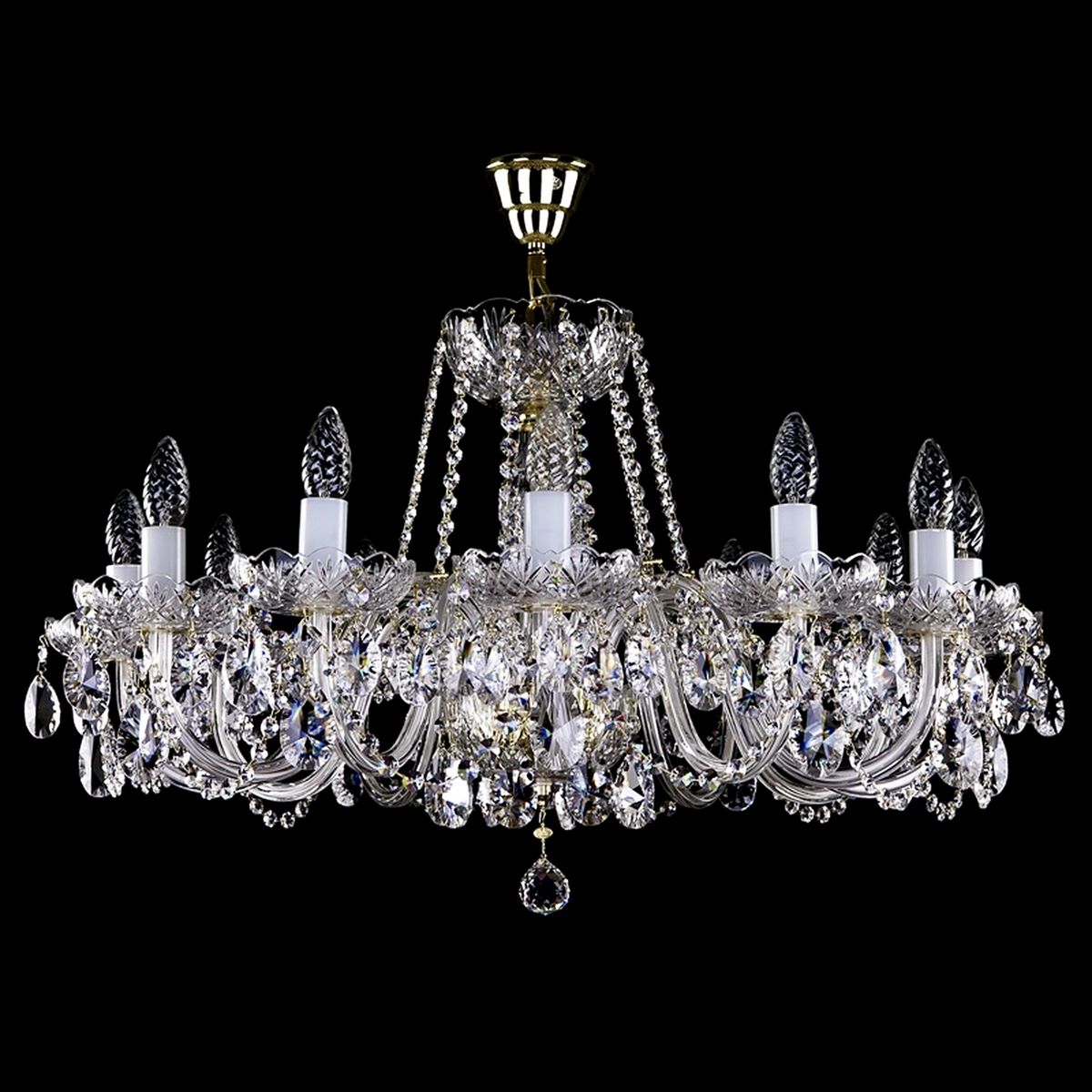 

Подвесная люстра Artglass Elsa XII. CE, Латунь, Elsa XII. CE Elsa
