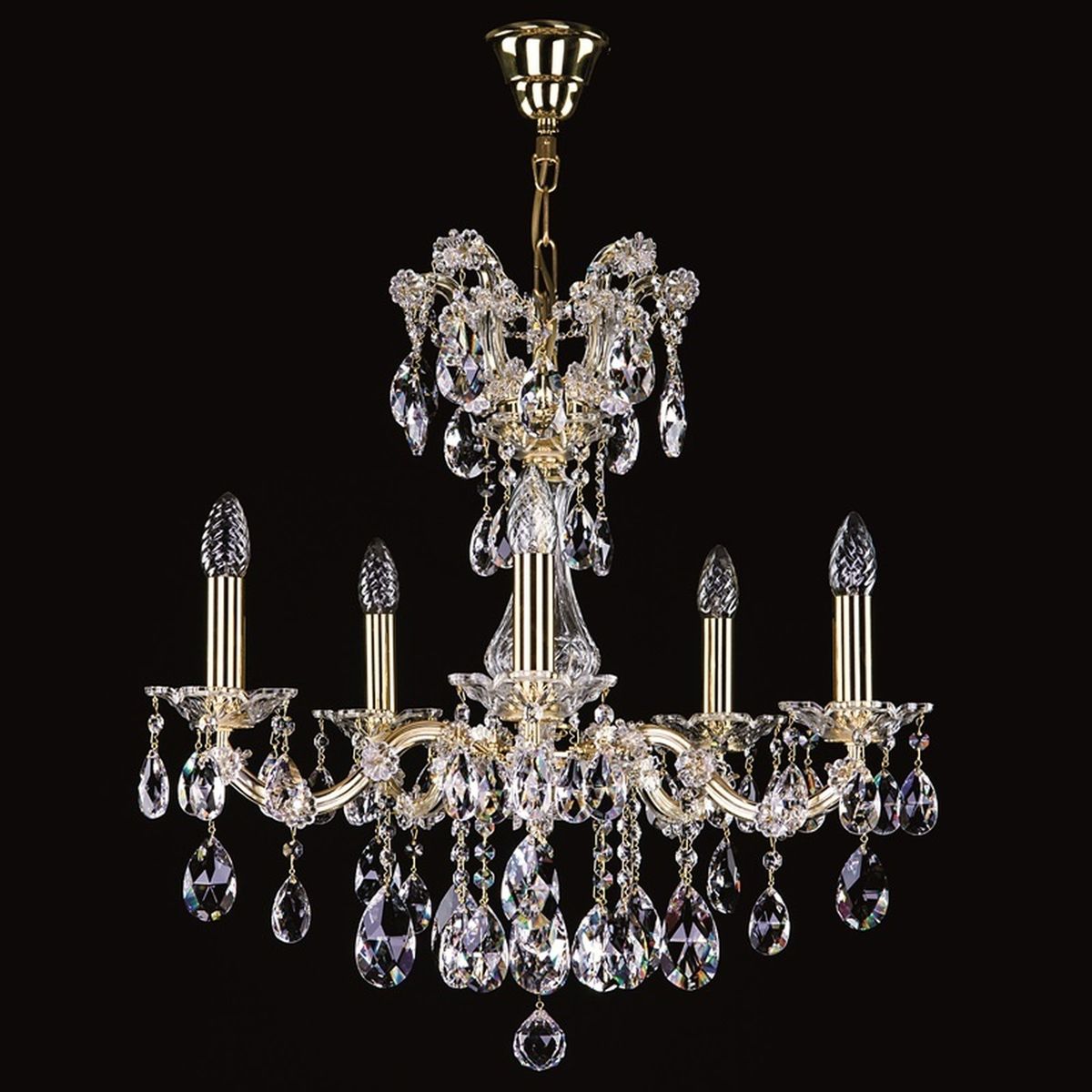 

Подвесная люстра Artglass Maria Terezia 34 CE, Латунь, Maria Terezia 34 CE Maria Terezia