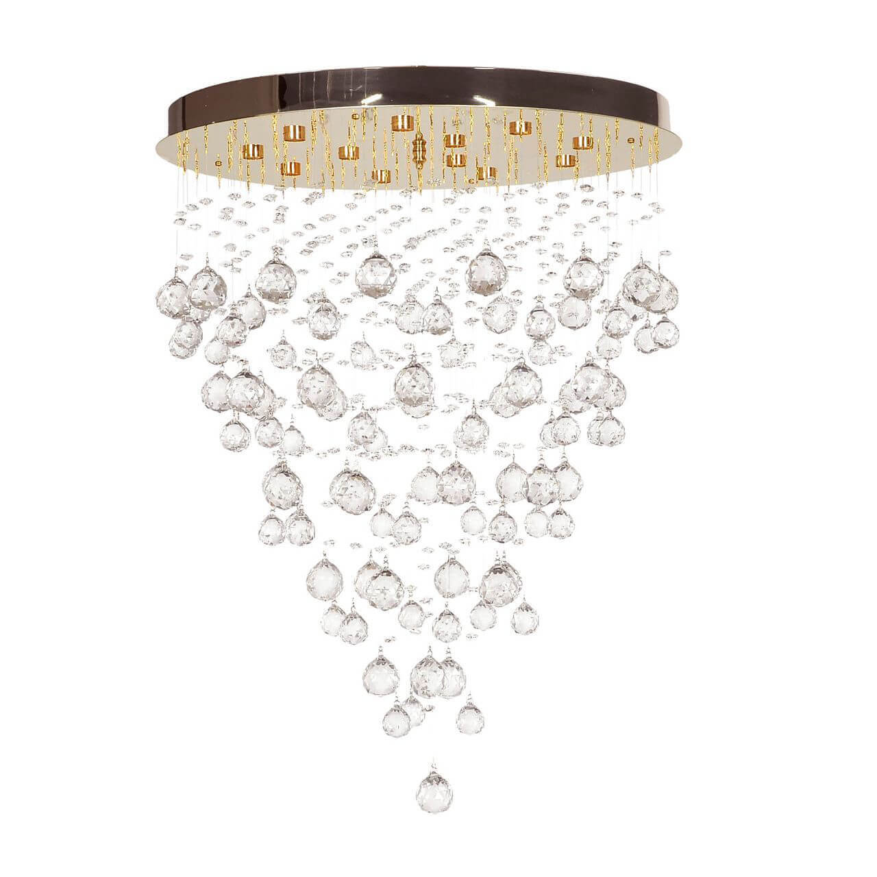 

Каскадная люстра Arti Lampadari Flusso H 1.4.55.615 G, Золотой, Flusso H 1.4.55.615 G Flusso Gold
