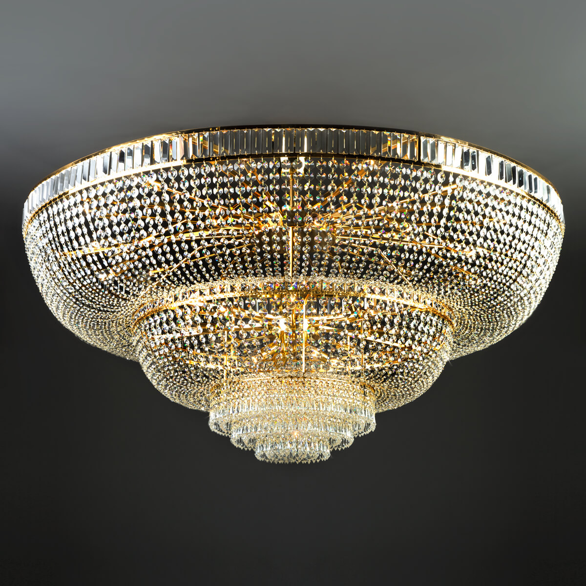 

Потолочная люстра Bogates 360 Strotskis, Золотой, 360 Strotskis Solara