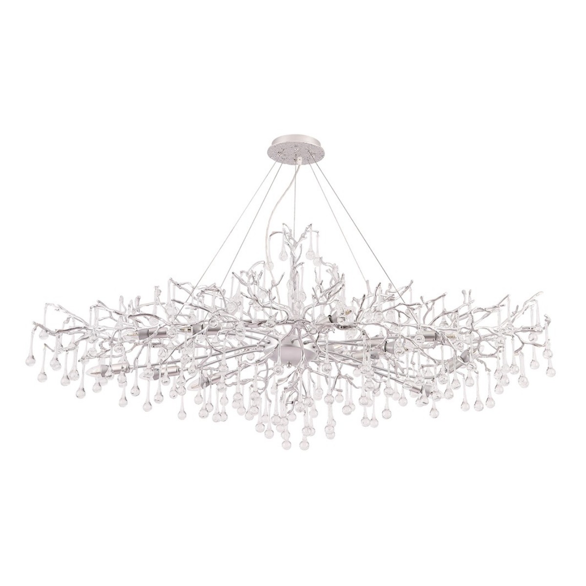 

Подвесная люстра Crystal Lux REINA V2 SP12 L1500 SILVER PATINA, Серебро, REINA V2 SP12 L1500 SILVER PATINA REINA