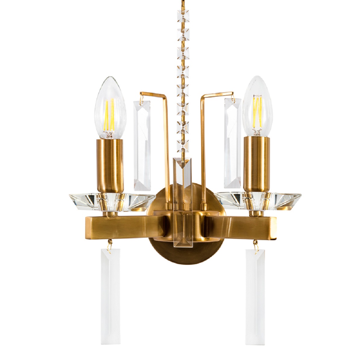

Бра Crystal Lux Marron AP2 Brass, Латунь, Marron AP2 Brass Marron